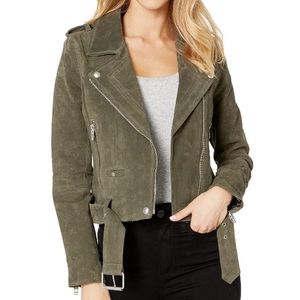 BLANK NYC Suede Moto Jacket